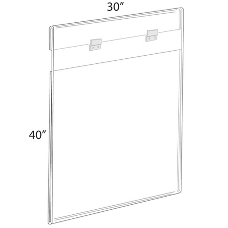 AZAR DISPLAYS 30"W x 40"H Wall Mounted Poster Frame. Mounting Hardware Included. 182740